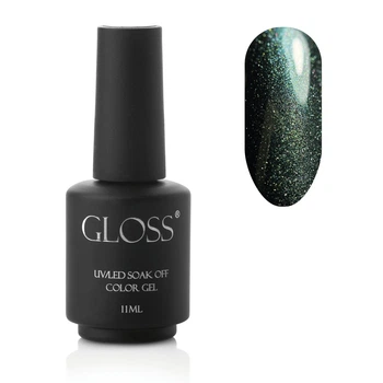 Гель-лак Gloss Company Кошачий глаз Cat eye-6 зеленый 11 мл
