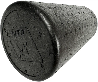 Масажний ролик-валик для МФР та йоги EasyFit EPP Roller 30 см ролер-масажер для спини, ніг, рук та шиї EF-2035 Чорний (56001371)