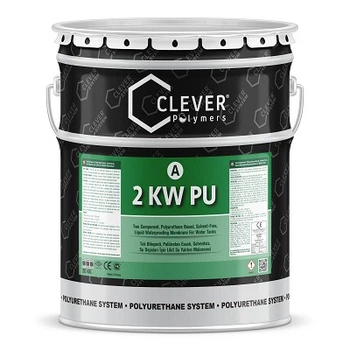 Полиуретановая гидроизоляция Clever 2KW PU для бассейнов голубой ведро 6 кг
