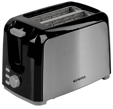 Тостер KUMTEL HTS-02 BLACK & STAINLES STEEL