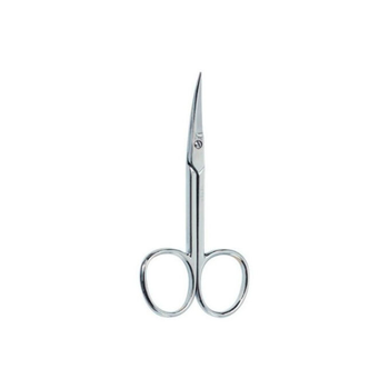 Manicure scissors for cuticle Beter Professional curved chrome (8470002428911)