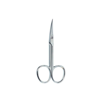 Manicure scissors for cuticle Beter Professional curved chrome (8470002428911)
