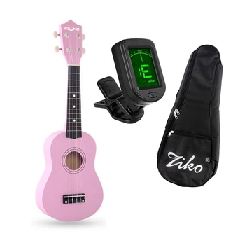 Укулеле Fzone FZU-002 (Pink) + чохол з утеплювачем, тюнер