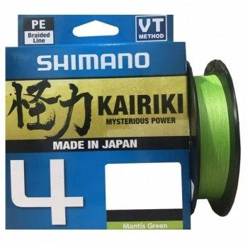 Шнур Shimano Kairiki 4 PE (Mantis Green) 150m 0.19mm 11.6kg,2266.45.84