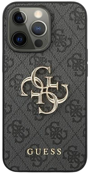 Панель Guess 4G Big Metal Logo для Apple iPhone 13/13 Pro Gray (3666339024819)