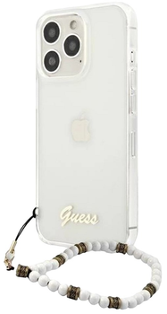 Панель Guess White Pearl для Apple iPhone 13/13 Pro Transparent (3666339025250)