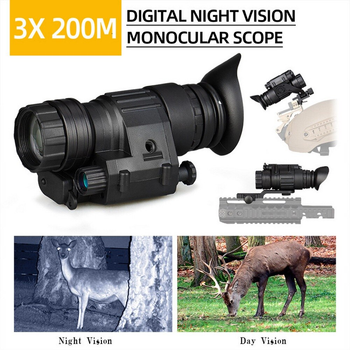 монокуляр ночного видения СL27-0027 Night Vision до 200м + крепление рог на шлем (Kali)