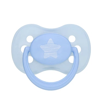 Пустушка латексна кругла Pastelove Синя Canpol Babies 0-6 м (5903407224282)