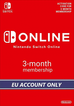 Nintendo Switch Online 3 Month Individual Membership | UK (ключ активації)