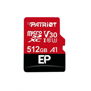Карта памяти Patriot 512GB microSD class 10 UHS-I U3 (PEF512GEP31MCX) (160304)