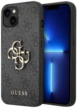 Панель Guess Big Metal Logo для Apple iPhone 14 Plus Gray (3666339066253)