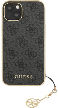 Etui plecki Guess 4G Charms Collection do Apple iPhone 14 Grey (3666339169886)