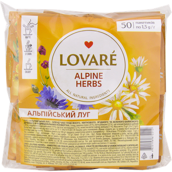 Чай Lovare Альпийский луг 50*1,5г травяной (9)
