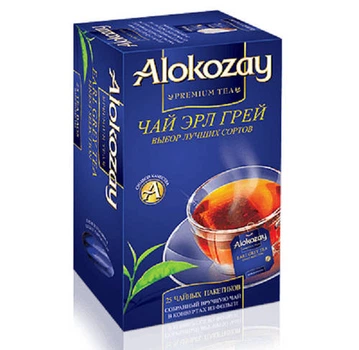 Чай Alokozay Черный с бергамотом в конверте 25*2г (24)
