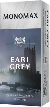 Чай Мономах Earl Grey Эрл Грей черный с бергамотом 25*2г
