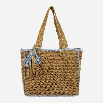 Torebka shopper damska Art Of Polo Tr23120-1 Ciemnobeżowa (5902021195268)