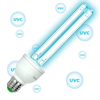 Кварцевая бактерицидная лампа UVCLife безозоновая 25W / Ультрафиолетовый дезинфектор облучатель для дома