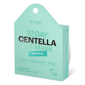 Гідрогелеві патчі для області навколо очей "Заспокійливі" Petitfee 10 Days Centella Eye Mask 20 шт