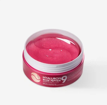 Medi-Peel Гідрогелеві патчі з екстрактом троянди та пептидами Hyaluron Rose Peptide 9 Ampoule Eye Patch 60 шт