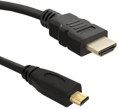 Кабель Qoltec HDMI A - Micro HDMI D 2 m чорний (5901878504001)
