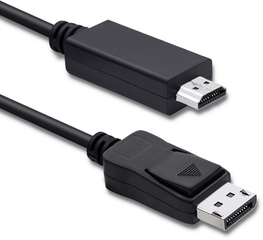 Kabel Qoltec 5K DisplayPort v1.2 męski - HDMI męski 3 m (5901878504377)