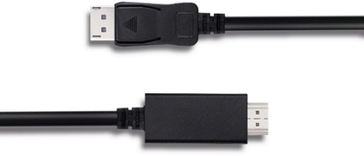 Kabel Qoltec 5K DisplayPort v1.2 męski - HDMI męski 1 m (5901878504353)