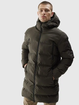 Пуховик 4F Down Jacket M246 4FAW23TDJAM246-43S XL Хакі (5904698504619)