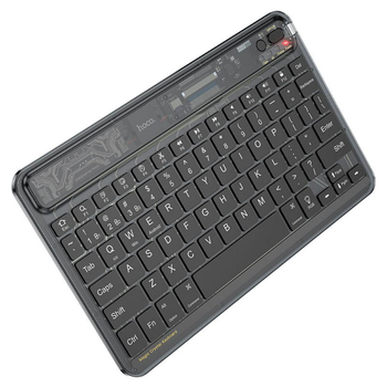 Клавіатура hoco s55 transparent discovery edition wireless bt keyboard dark night black