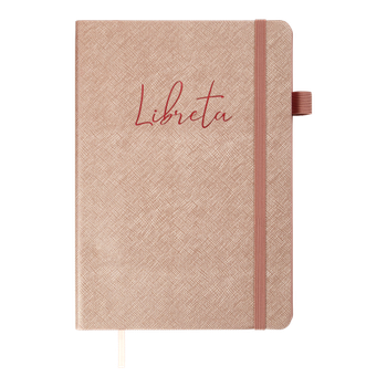 Блокнот діловий BM.295317-28 LIBRETA А5, 96 арк, крапка, обкладинка штучна шкіра,бежевий (50)