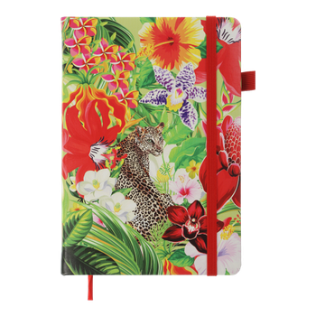 Блокнот діловий BM.295124-05 EXOTIC А5, 96 арк, клітинка, обкладинка штучна шкіра,червоний (50)