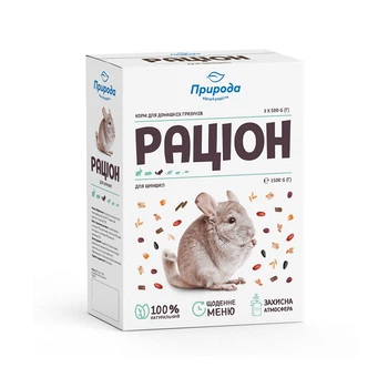 Корм для шиншил Природа «Раціон» 1,5 кг
