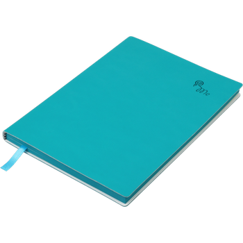 Блокнот діловий BM.295202-35 TOUCH ME А5, 96 арк, лінія, обкладинка штучна шкіра, тем-бірюзовий (50)