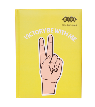 Блокнот А5 64арк ZB.12740-08 SYMBOL тверда обкладинка, глян.лам. з поролоном, KIDS Line, жовтий(10)