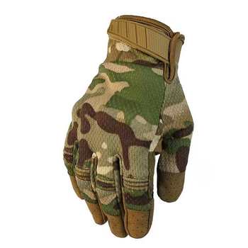 Тактичні рукавиці повнопалі із захистом Мультикам XL
