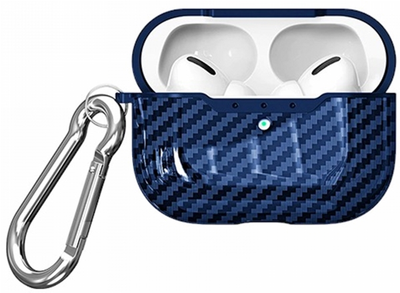 Etui Beline Carbon Cover do AirPods Pro Niebieski (5905359811121)