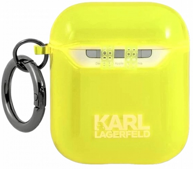 Etui CG Mobile Karl Lagerfeld Choupette do AirPods Żółty (3666339009229)
