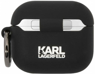 Etui CG Mobile Karl Lagerfeld Silicone Choupette Head 3D do AirPods 3 Czarny (3666339087913)