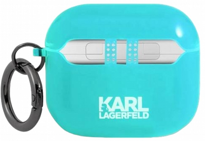 Etui CG Mobile Karl Lagerfeld Choupette do AirPods 3 Niebieski (3666339009274)