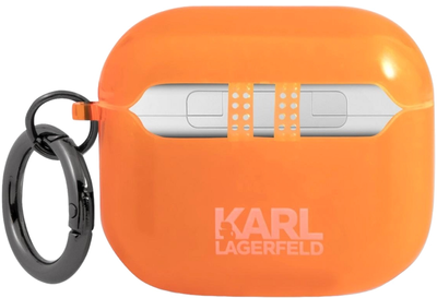 Etui CG Mobile Karl Lagerfeld Choupette do AirPods 3 Pomarańczowy (3666339009304)