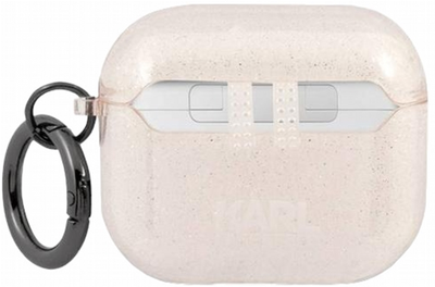 Etui CG Mobile Karl Lagerfeld Glitter Choupette do AirPods 3 Złoty (3666339009212)