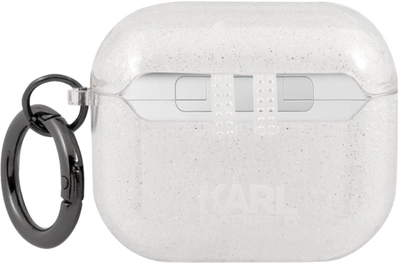 Чохол CG Mobile Karl Lagerfeld Glitter Choupette для AirPods 3 Silver (3666339009151)