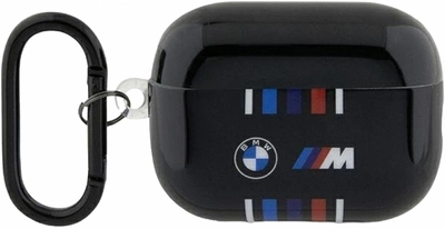 Etui CG Mobile BMW Multiple Colored Lines BMAP222SWTK do AirPods Pro 2 Czarny (3666339123871)