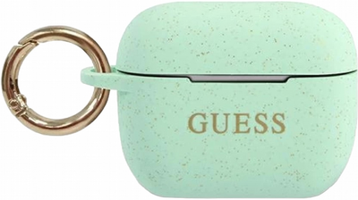 Чохол CG Mobile Guess Silicone Glitter GUACAPSILGLGN для AirPods Pro Green (3700740494394)
