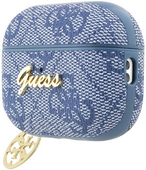 Чохол CG Mobile Guess 4G Charm Collection GUAP2G4GSMB для AirPods Pro 2 Blue (3666339111021)