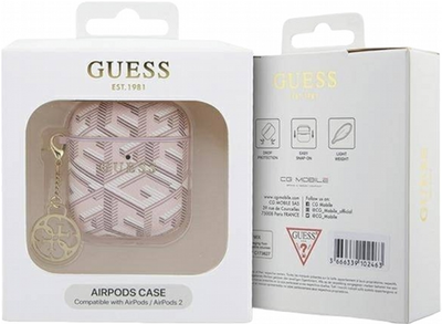 Чохол CG Mobile Guess GCube Charm GUA2PGCE4CP для AirPods 1 / 2 Pink (3666339171186)
