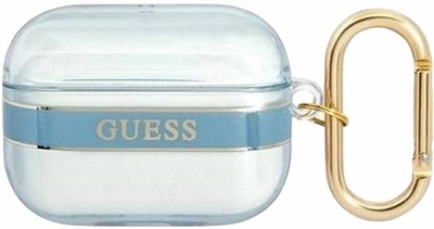 Etui CG Mobile Guess Strap Collection GUAPHHTSB do AirPods Pro Niebieski (3666339047115)