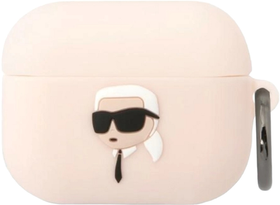 Чохол CG Mobile Karl Lagerfeld Silicone Karl Head 3D KLAPRUNIKP для AirPods Pro Pink (3666339087876)