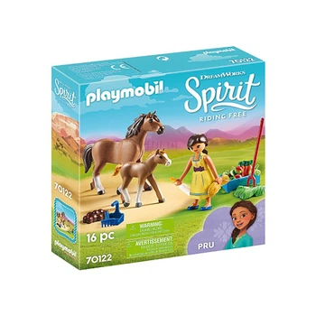 Игровой набор "Пру с лошадью и жеребёнком" Playmobil (4008789701220)