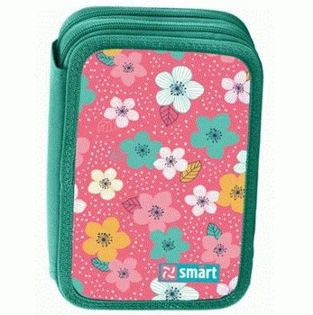 Пенал книжка тведій Flowers melody HP-01 для дівчаток 21x14x4 см Smart