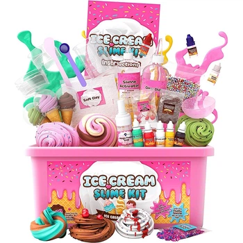 Набор для изготовления слаймов Slime Ice Cream Кафе мороженое CJ-4161631